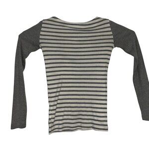 Gap Bowery Super Soft Striped Long Sleeve Shirt XS